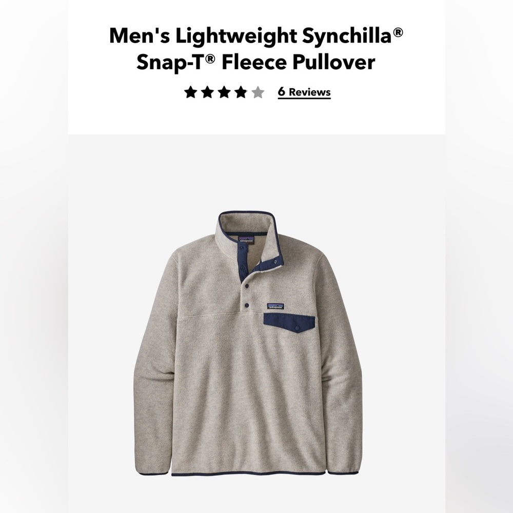Men's Lightweight Synchilla® Snap-T® Fleece Pullover